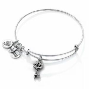 Alex and Ani Silver Skelton Key Charm Bracelet